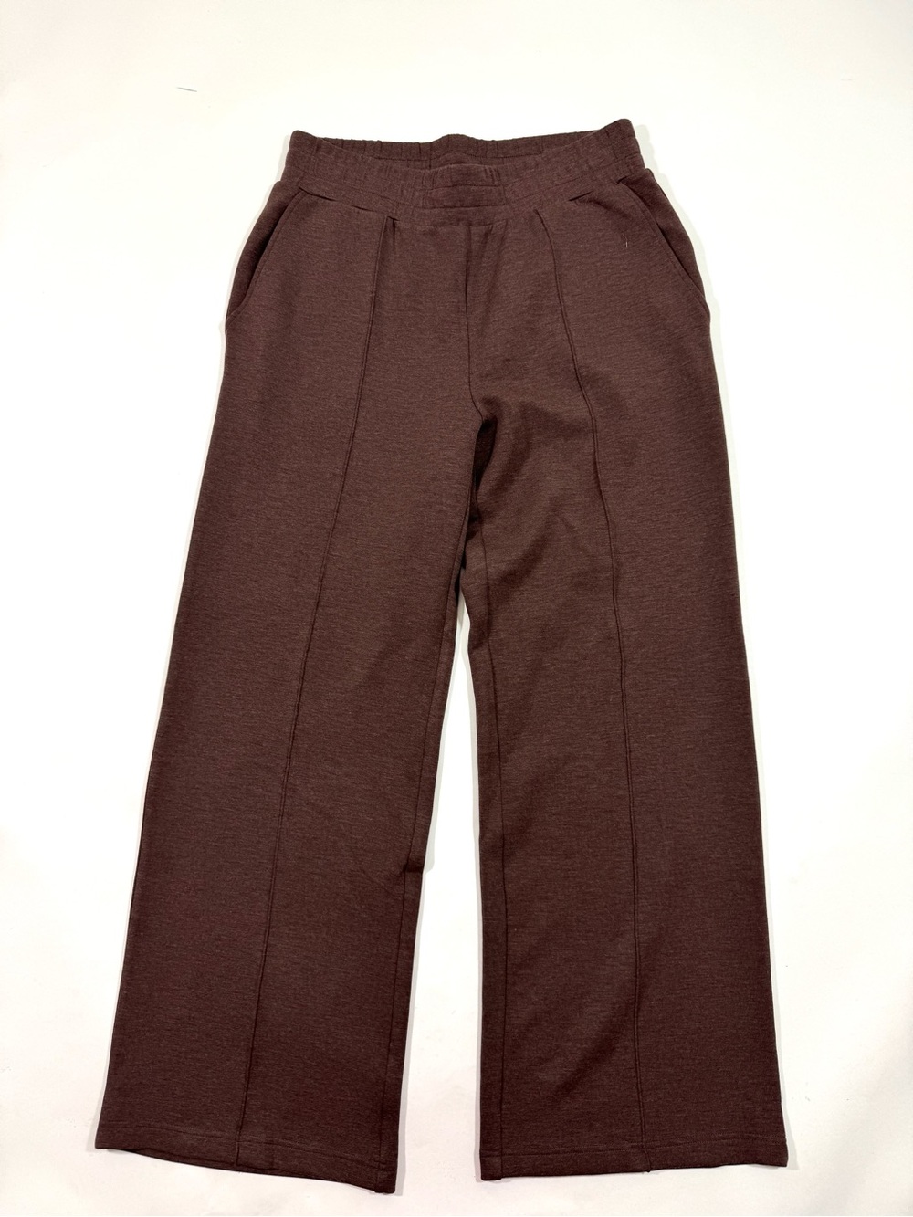 Varley The Wide Leg Pant 30 Inch Coffee Bean Marl Double Soft